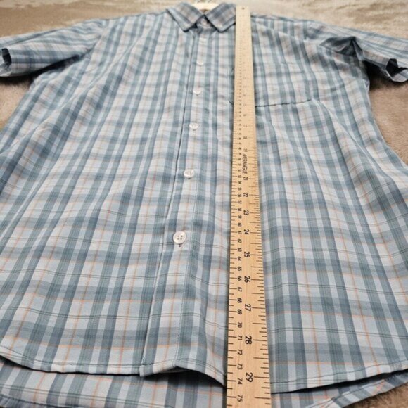 Made in America Mizzen + Main Shirt Trim Fit Short Sleeve Button-Down Men's Sz M - Picture 6 of 10